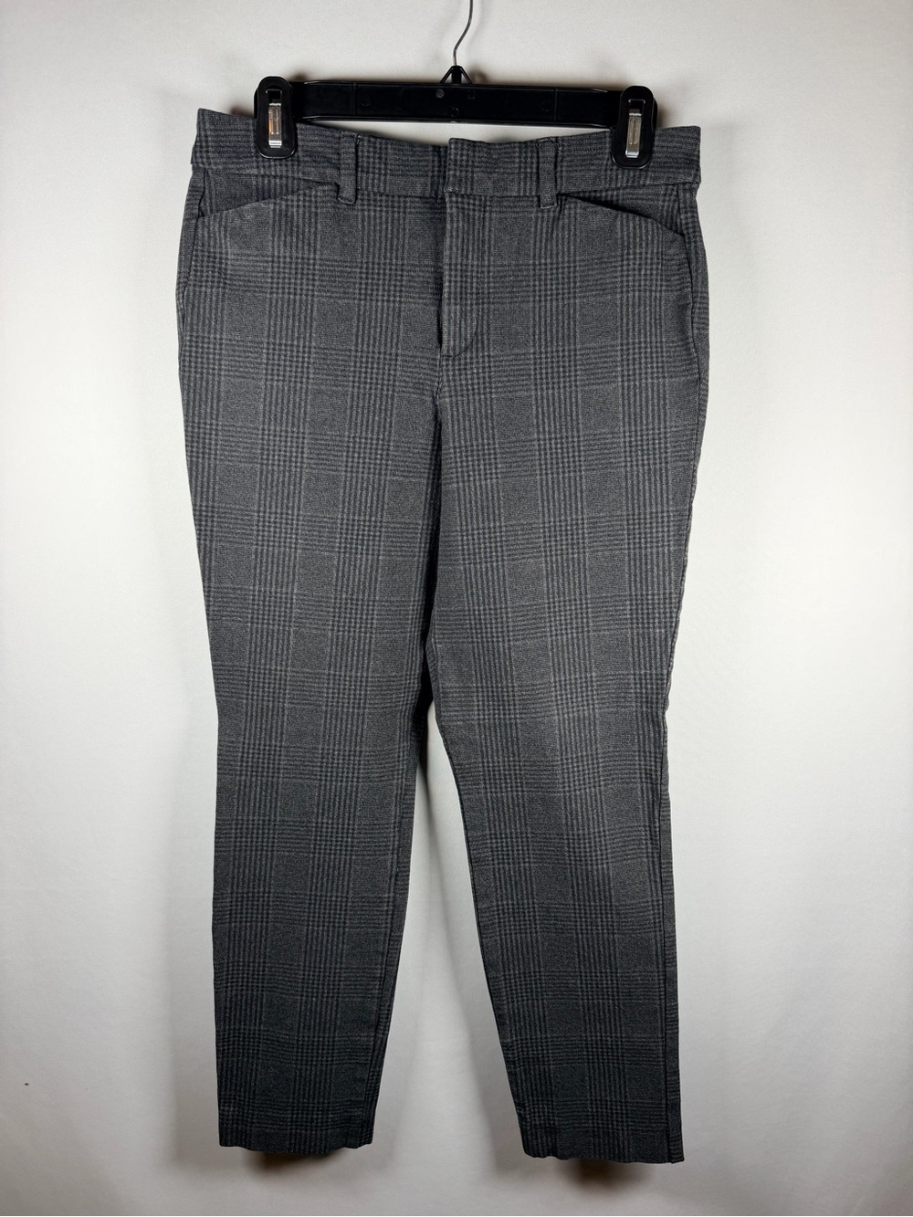 Old Navy Gray Plaid Cropped Pants